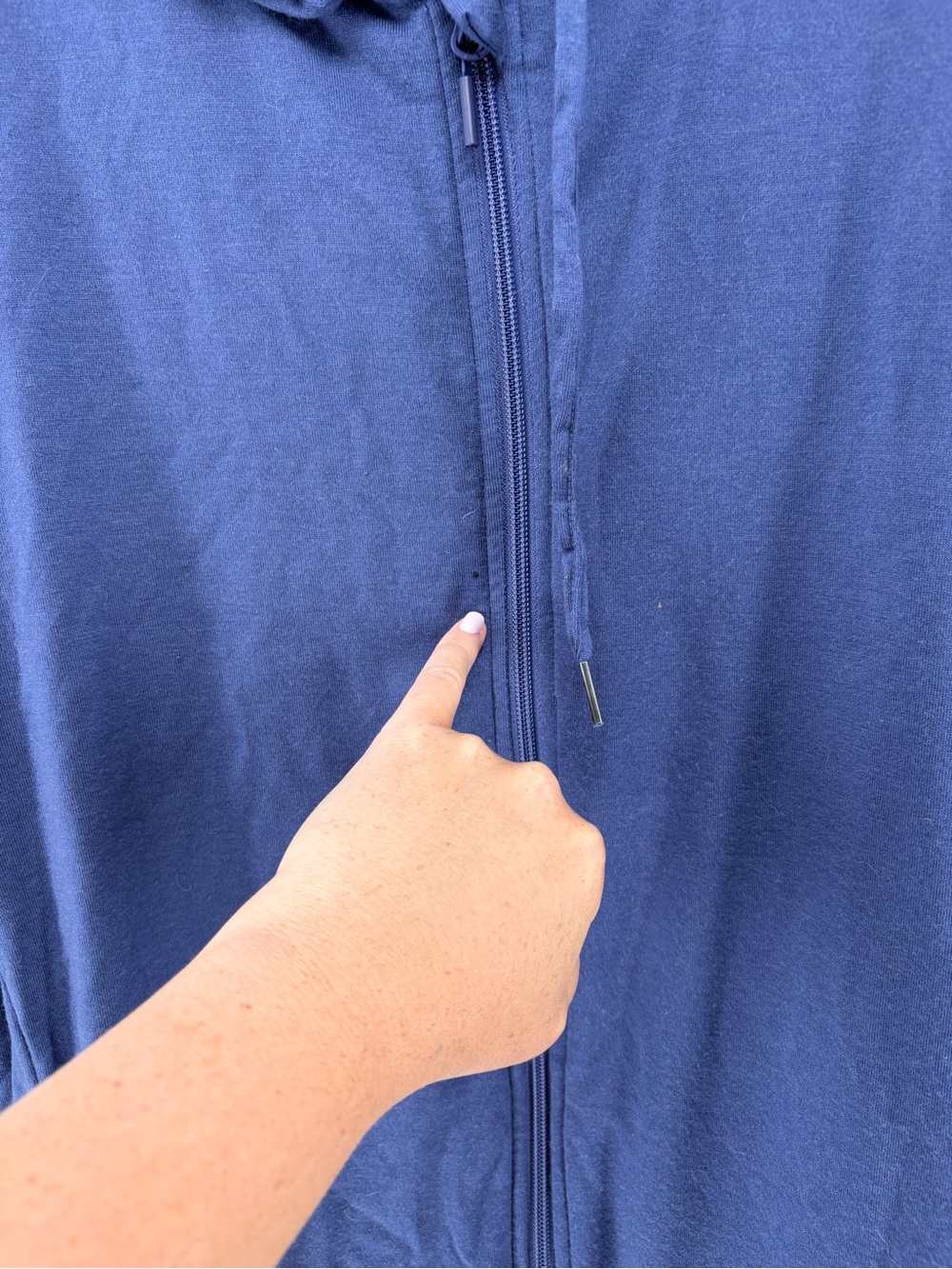 Women’s WoolX Ryann Blue/Purple Full-Zip Hoodie 3XL read - Picture 3 of 10